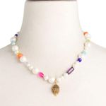 Kurt Geiger Eagle Charm Pearl Beaded Necklace Photo 1