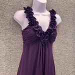 Valerie Bertinelli Y2K Baby Doll Dress Size 6 Purple Berry Ruffle Fairy Whimsigoth Stretchy Knit Photo 6