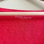 Eileen Fisher  100% LINEN‎ SHORT SLEEVE RED BOAT NECK WOMENS SIZE L TEE SHIRT TOP Photo 1