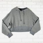 Wild Fable Gray‎ Cropped Hoodie Drawstring Pullover Long Sleeve Casual Comfy xS Photo 0