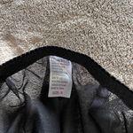 Bombshell Black Sheer Satin Trim Gem Straps Lingerie Babydoll Dress Sz S EUC Photo 4