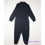Eloquii New!  black fleece zipped front elastic waist jumpsuit, size 18‎ Photo 7