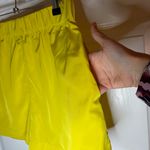 Anthropologie  Sunday in Brooklyn Vibrant Chartreuse Pocket Athletic Wind Short M Photo 6