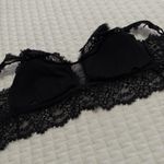 Aerie  Black Lace Bralette Wireless Sz M Medium Removable Lining Photo 7