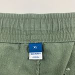 Old Navy Arugula Linen Blend High Rise Pull On Shorts XL Photo 2