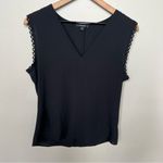 Stella & Dot  Rae Sleeveless V-Neck Top Black Size Small Photo 4