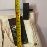 Levi's NWT Women's 25 X 26 501 Original Cropped High Rise White Jeans Button Fly Photo 9