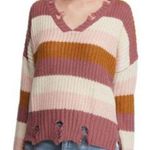 Wonderly  chewed hem striped swer size large Photo 0