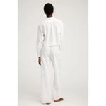 SPRWMN White Eyelet Lace Cropped Button Down Oversized Shirt NEW XS Photo 5