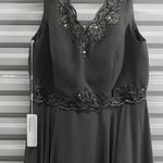 JJ's House Dress Women's Size 18W Gray Embroidered Sequin Formal Maxi Photo 9