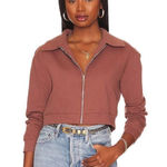 ALL THE WAYS Stasia Zip Up in Brown Brown Size XS Photo 0