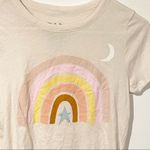 Chaser Size Medium Cream Moonshine Rainbow Graphic Cotton Crewneck Short Sleeve Photo 1