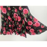 Alice + Olivia  Ginny Godet Mini Dress Square Neck Ruffle Sleeves Floral Romantic Photo 9