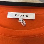 frame denim  Orange Crush Rolled Muscle Tee Size‎ Small Photo 5