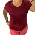 Alice Blue SMALL Short Sleeve Round High-Low Hem Faux Suede Top - Stitch Fix Photo 1