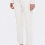 Topshop Boutique Straight Leg Jeans with Frayed Hems and Contrast Stitching Photo 0