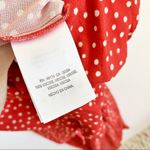 Anthropologie X Kachel Polka Dot Cropped Wide Leg Jumpsuit Size 6 Red Summer Photo 8