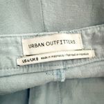 Urban Outfitters  | High-Rise Preppy Linen Blue Cuff Trousers Ankle | Size 4 Photo 4