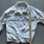 Ladies tgla White Corduroy Jacket/Shirt With Pockets. Size Medium Photo 2