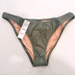 J.Crew ‎ Heritage 1989 High Leg Bikini Bottom Women's Small Cool Cypress Beach Photo 3