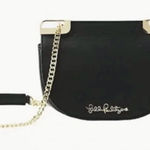 Lilly Pulitzer  Onyx Crossbody Waldorf Shoulder Bag  w/Gold Chain $168 Classy Photo 0