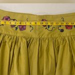 Dress the Population Women A-Line Floral Embroidered Celadon Flowy Skirt -8 Photo 9