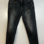 Moussy Vintage Black Distressed Denim Ankle Jeans Size 26 Photo 0