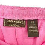 Jane Ashley Pink Cotton Drawstring Capri Pedal Pusher Pants Photo 8