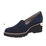 Vionic NWOB Water Repellent Wedges Willa Wedge Navy Woman’s Size 11 Career Comfy Photo 0