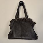 Antik Kraft Roxanne Braided Handle Taupe Vegan Leather Satchel Purse Handbag Photo 5