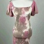 VIBE Pink Tie Dye Ruched Mini Dress Size M NWT Size M Photo 0