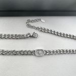 Link Chain Star Necklace for Men Women Streetwear Punk Hip Hop Unisex Style Silver Photo 2