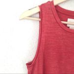Anthropologie MAEVE Knotted Tank Top‎ Sleeveless Side Tie Burnout Anthro Faded Red XS New Photo 4