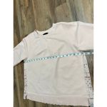 Blush Pink Lace Back Sweatshirt Women's Medium Pullover Feminine Casual J.Crew‎ Size 8 Photo 5