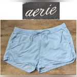 Aerie  Women’s Size Large Light‎ Blue Lyocell Pull On Shorts Photo 1