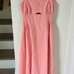New Mon Renn Sunlight Midi Dress in Blush Pink Size XS Photo 4