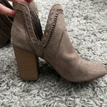 Fergalicious Fergilicious taupe open toe cut out ankle booties size 7 Photo 3