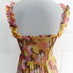 Billabong  Feelin Fine Floral Smocked Maxi Dress size small Photo 4