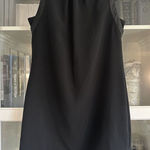 Vera Wang Simply  Dress Womens Size 12 Sleeveless Satin Trim Zip High Neck Shift‎ Photo 0
