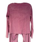 Juicy Couture Velour Sleepwear Set Rhinestone Logo Women's Medium Pink Feminine Photo 4