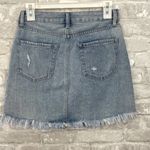 Just Black  Distressed Denim Skirt Photo 1
