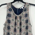 Daniel Rainn DR2  Boho Tank Top Blue Chiffon Layered Mixed Pattern Flowy Size M Photo 1