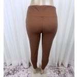 Zenana Plus Size Wide Waistband Full Length Leggings Camel / Light Brown 1X Photo 3