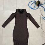 Rebecca Minkoff Cold shoulder Claude rainbow glitter body con short dress XXS Photo 11