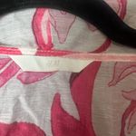 H&M Woman Size Medium frill-trimmed blouse with a white and pink floral pattern Photo 1