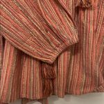 Miss June Norma Top Blouse Boho metallic pink orange size size small / medium Photo 7