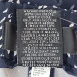 Mossimo Denim Mossimo Women's S Navy Blue White Abstract Print Elastic Waist Shorts Photo 3