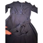 Navy Showpo Swiss Dot Mini Dress Photo 4