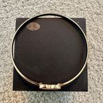 Absolutely Gold Bangle Bracelet with Baby Pink Heart Center - adorable! Photo 3