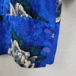 Vintage‎ St Gillian Womens Dress Size 16 Blue Floral Printed Silk Long Sleeve Photo 8